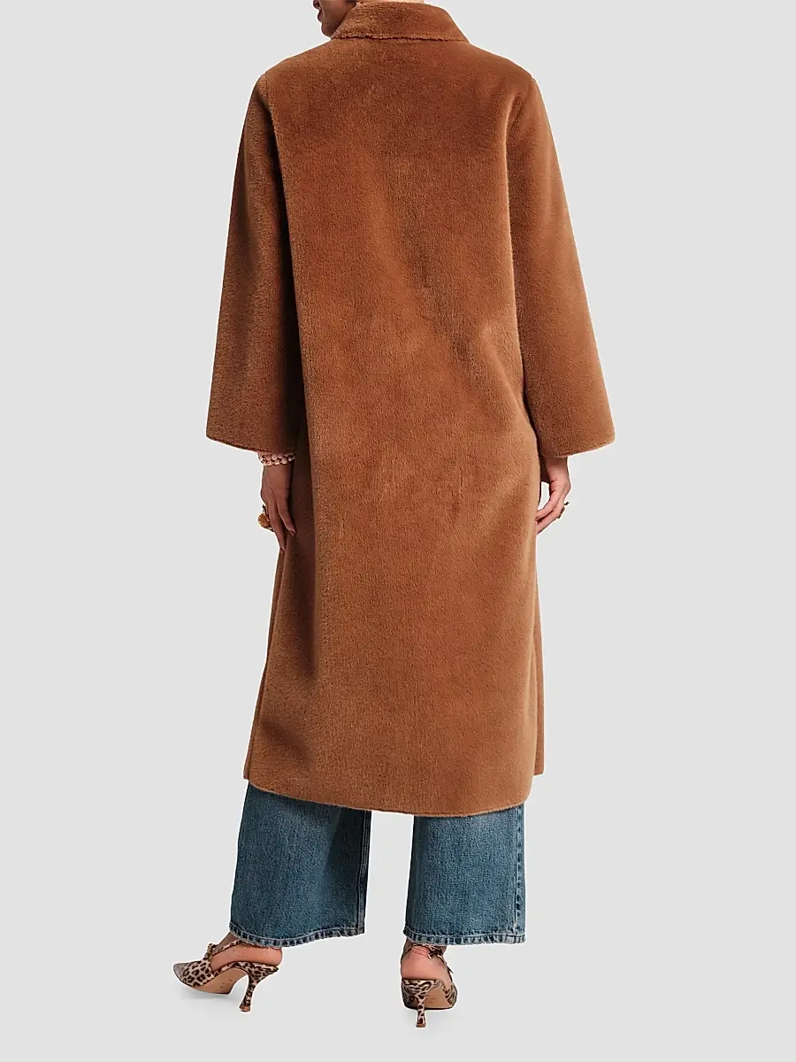 Frances Valentine Women's Paulette Faux Fur Long Coat | Thumbnail 3 Frances Valentine Women's Paulette Faux Fur Long Coat | Thumbnail 3