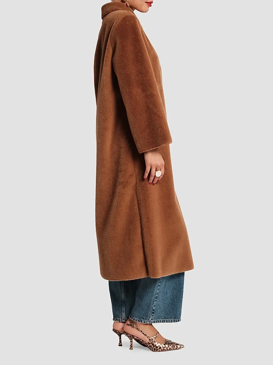 Frances Valentine Women's Paulette Faux Fur Long Coat | Thumbnail 5 Frances Valentine Women's Paulette Faux Fur Long Coat | Thumbnail 5