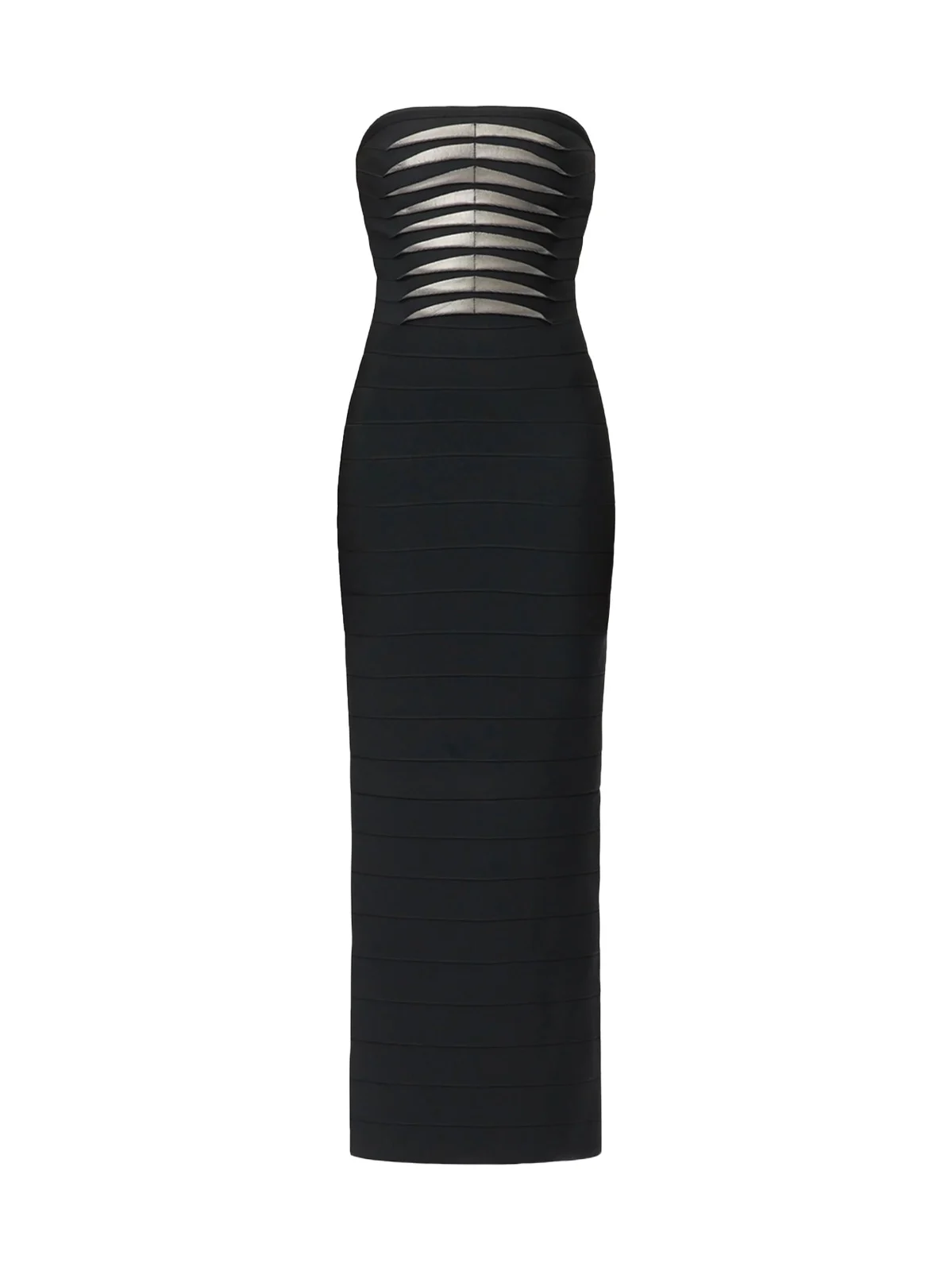 Hervé Léger Women's The Metallic Kayla Bandage Strapless Gown