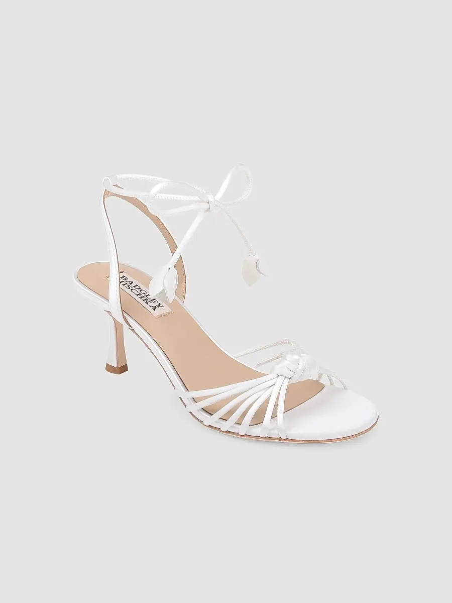 BADGLEY MISCHKA Women's Yelen 65MM Leather Wrap Sandals | Thumbnail 2 BADGLEY MISCHKA Women's Yelen 65MM Leather Wrap Sandals | Thumbnail 2