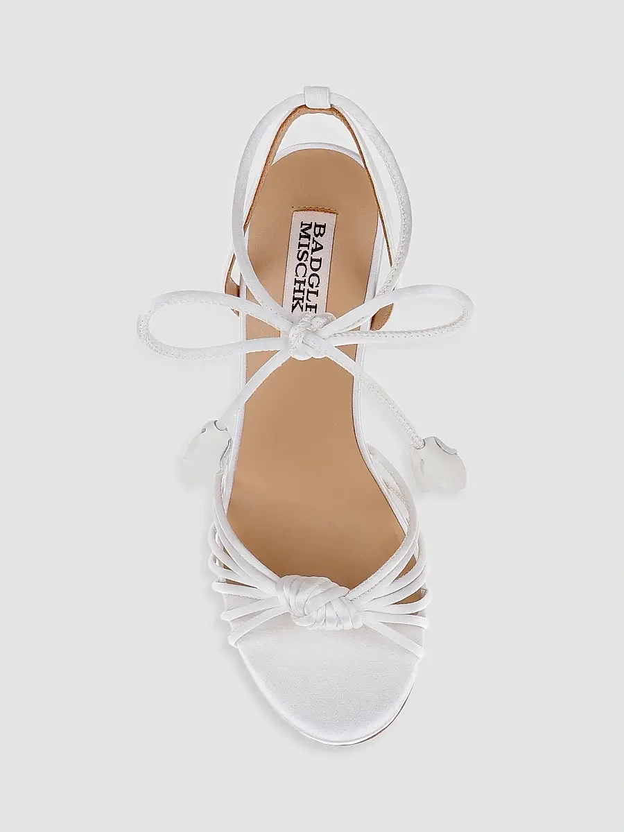 BADGLEY MISCHKA Women's Yelen 65MM Leather Wrap Sandals | Thumbnail 4 BADGLEY MISCHKA Women's Yelen 65MM Leather Wrap Sandals | Thumbnail 4