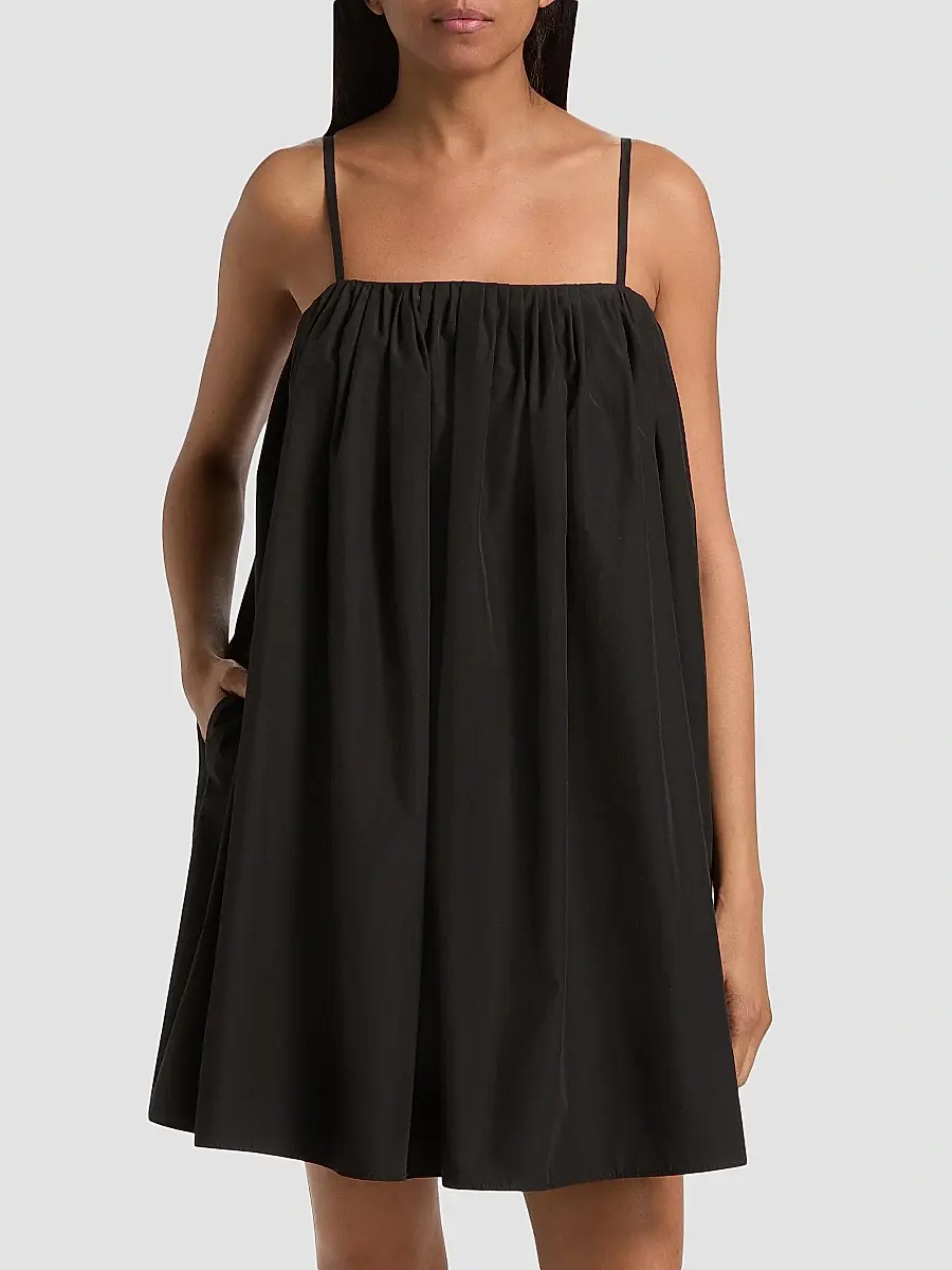 Derek Lam Women's Dominic Cotton Poplin Trapeze Minidress | Thumbnail 3 Derek Lam Women's Dominic Cotton Poplin Trapeze Minidress | Thumbnail 3