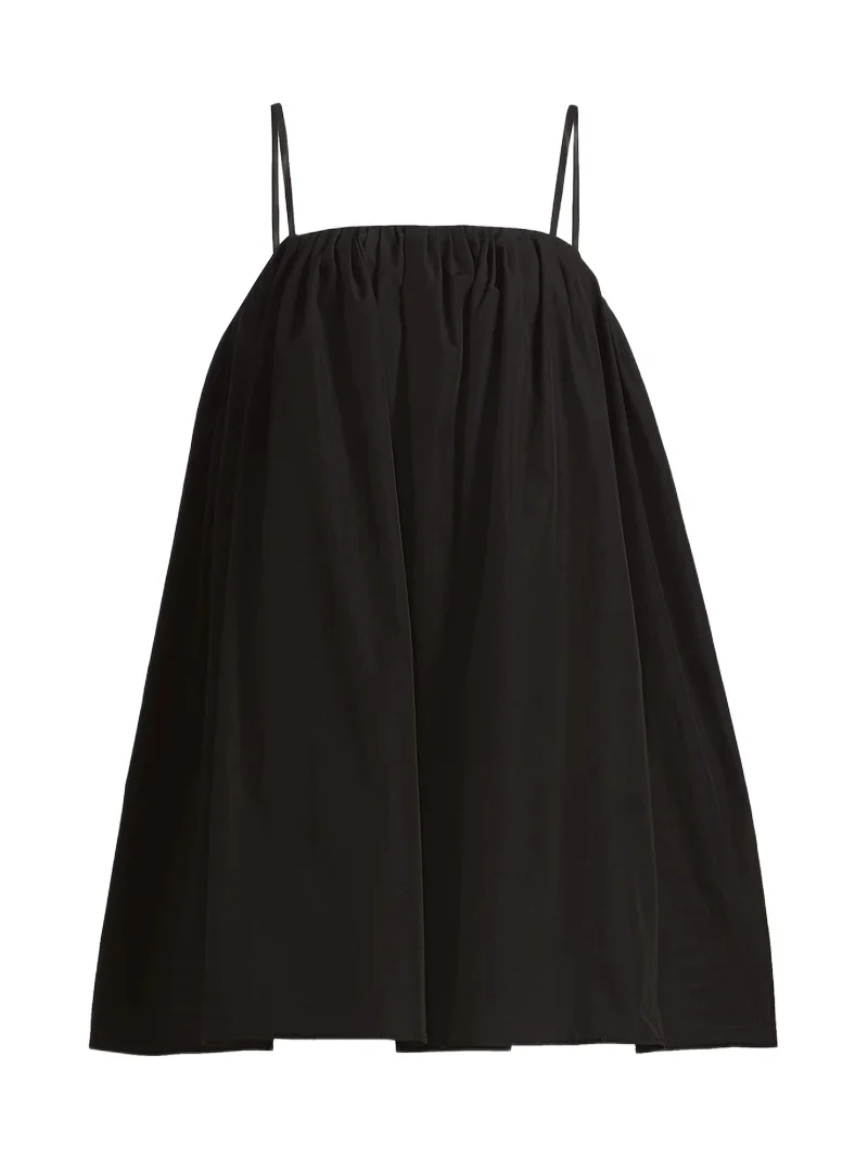 Women's Dominic Cotton Poplin Trapeze Minidress Women's Dominic Cotton Poplin Trapeze Minidress