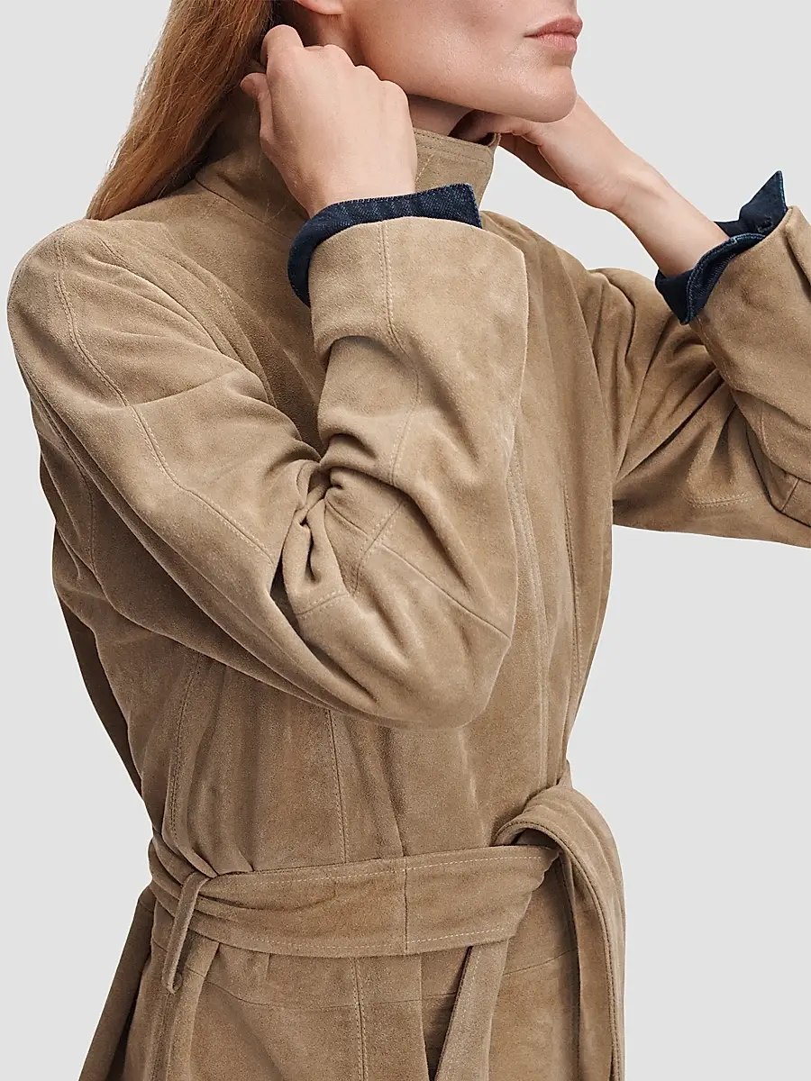 rag & bone Women's Marlene Suede Trench Coat | Thumbnail 8 rag & bone Women's Marlene Suede Trench Coat | Thumbnail 8