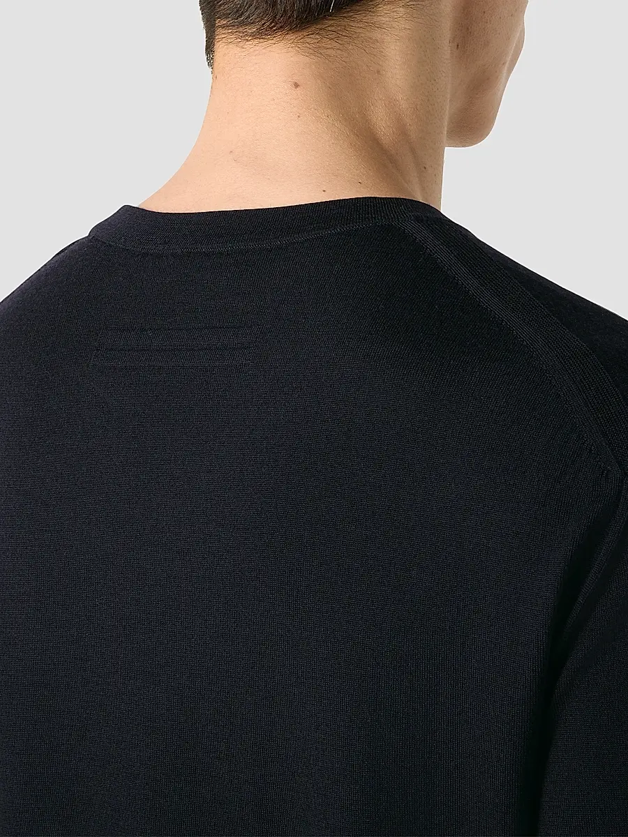 Zegna Men's Trofeo 15milmil15 Wool Crewneck Sweater | Thumbnail 4 Zegna Men's Trofeo 15milmil15 Wool Crewneck Sweater | Thumbnail 4