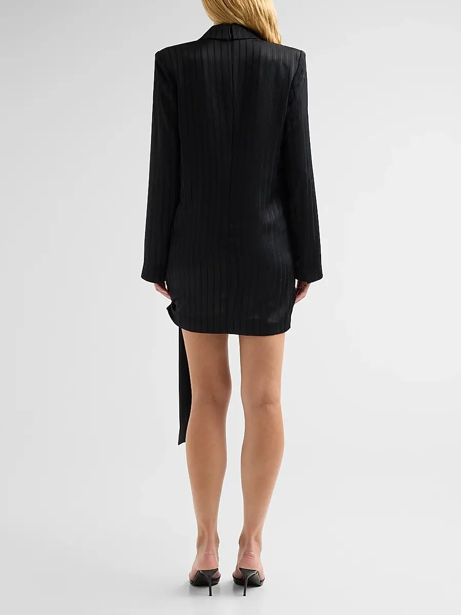 Ramy Brook Women's Irina Pinstriped Mini Dress | Thumbnail 3 Ramy Brook Women's Irina Pinstriped Mini Dress | Thumbnail 3