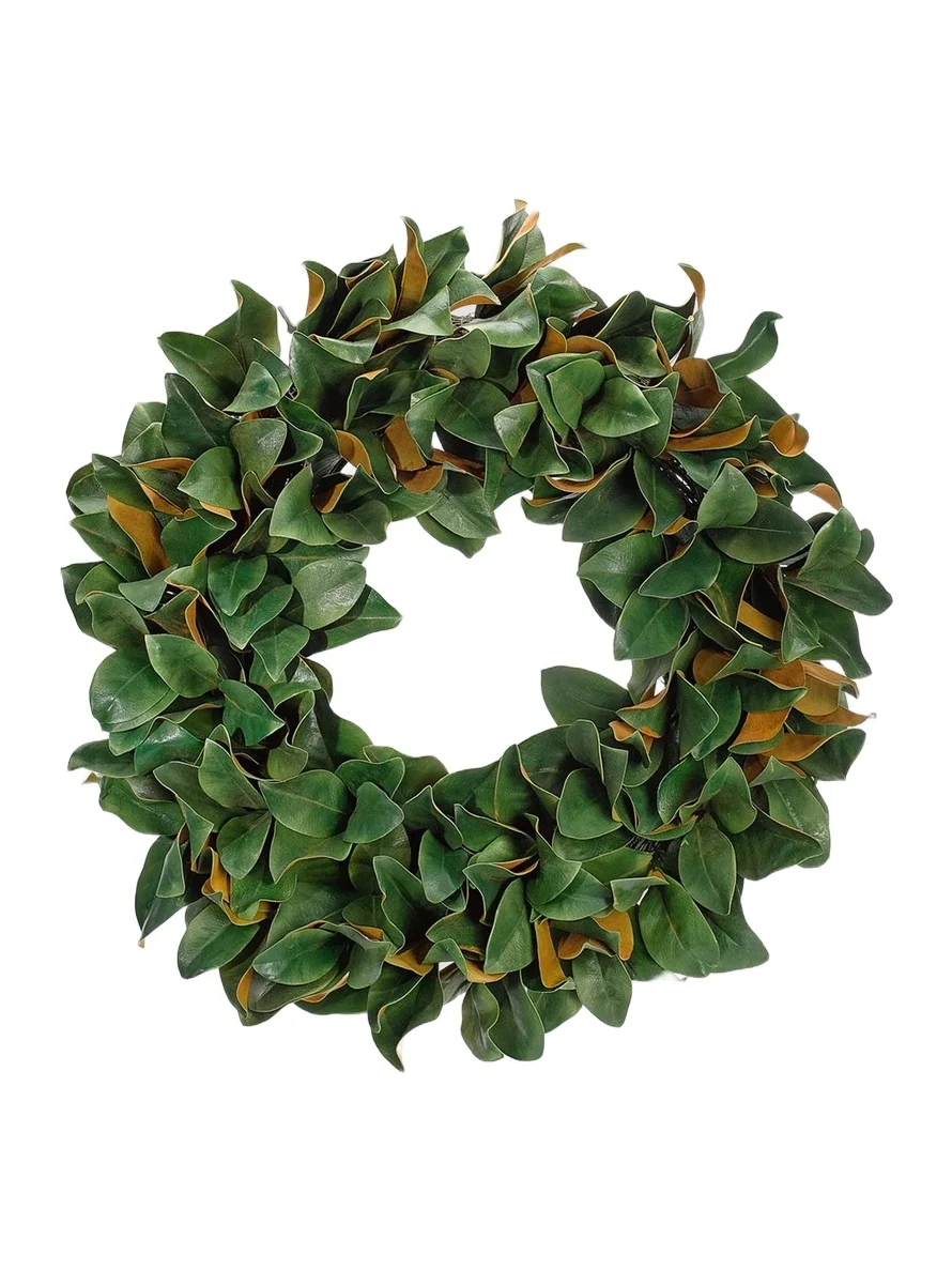 NDI Faux Magnolia Leaf Wreath