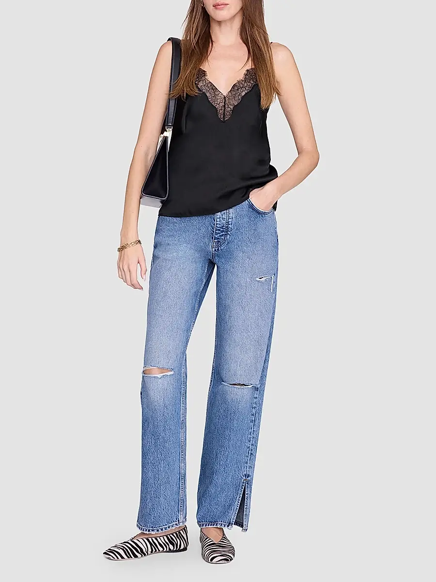 Anine Bing Women's Mael Silk-Blend Camisole | Thumbnail 2