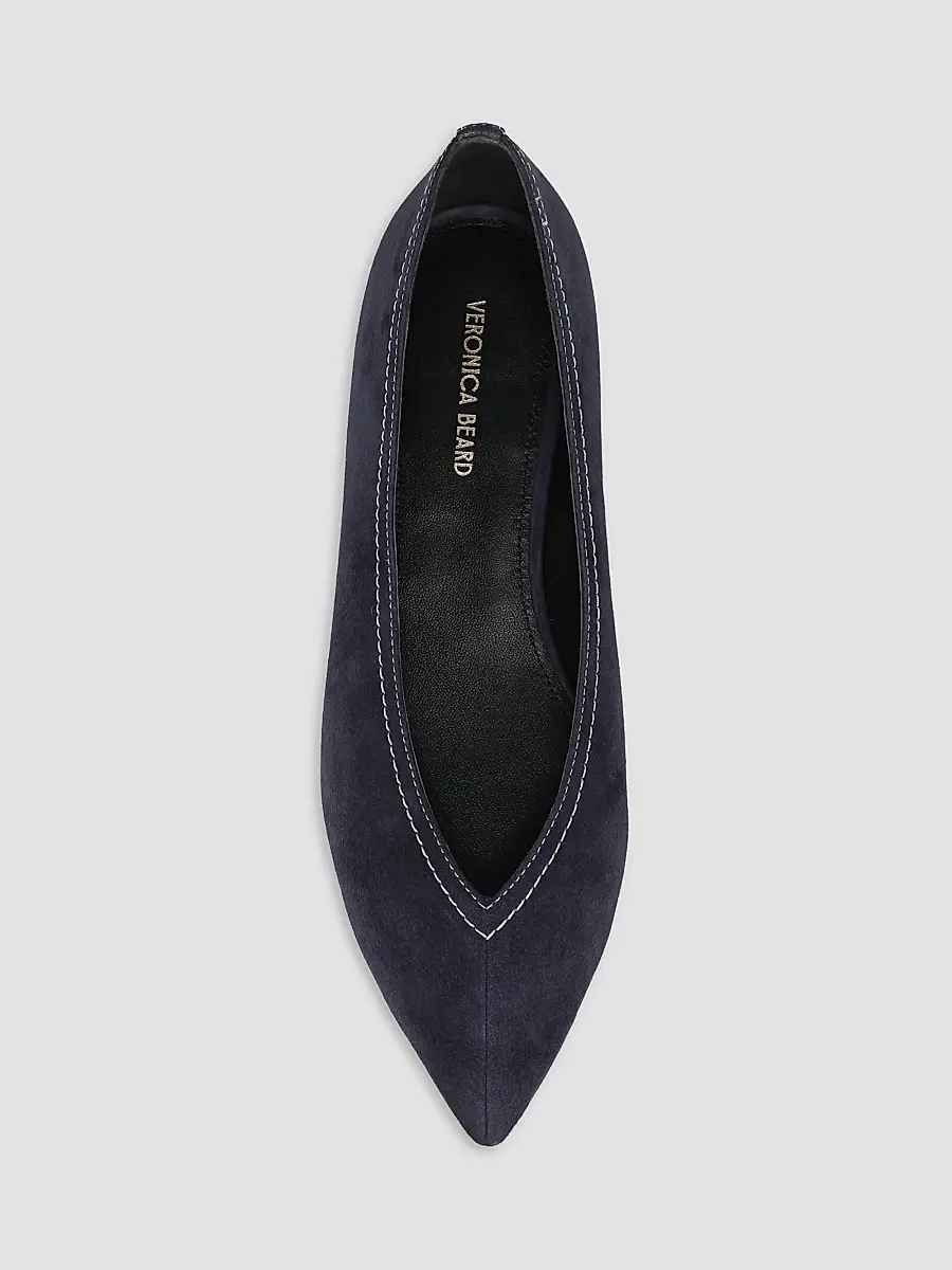 Veronica Beard Women's Bancroft Suede Ballerina Flats | Thumbnail 4 Veronica Beard Women's Bancroft Suede Ballerina Flats | Thumbnail 4