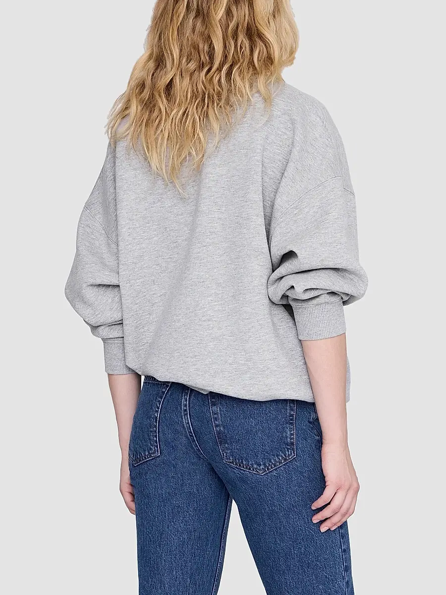 Anine Bing Women's Miles Studio Cotton-Blend Sweatshirt | Thumbnail 3 Anine Bing Women's Miles Studio Cotton-Blend Sweatshirt | Thumbnail 3