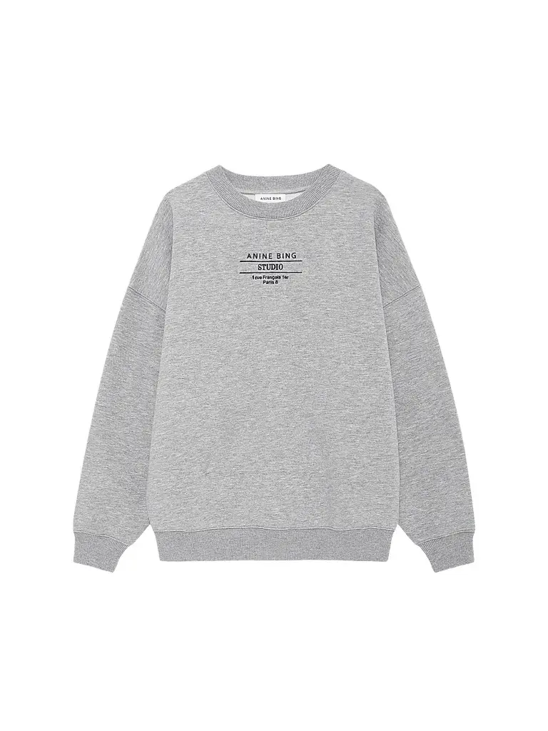 Anine Bing Women's Miles Studio Cotton-Blend Sweatshirt
