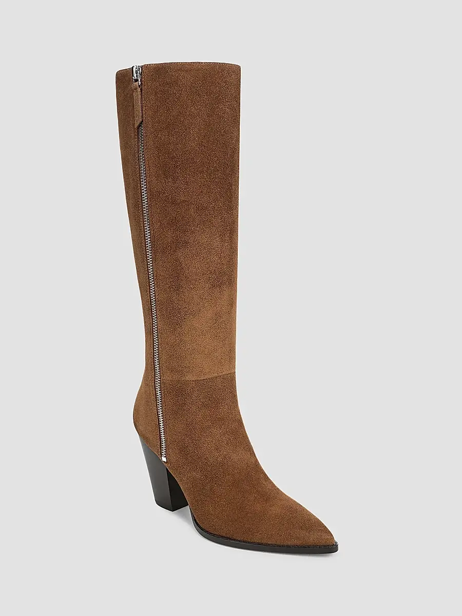 Veronica Beard Women's Levanne 90MM Suede Cowboy Boots | Thumbnail 2 Veronica Beard Women's Levanne 90MM Suede Cowboy Boots | Thumbnail 2