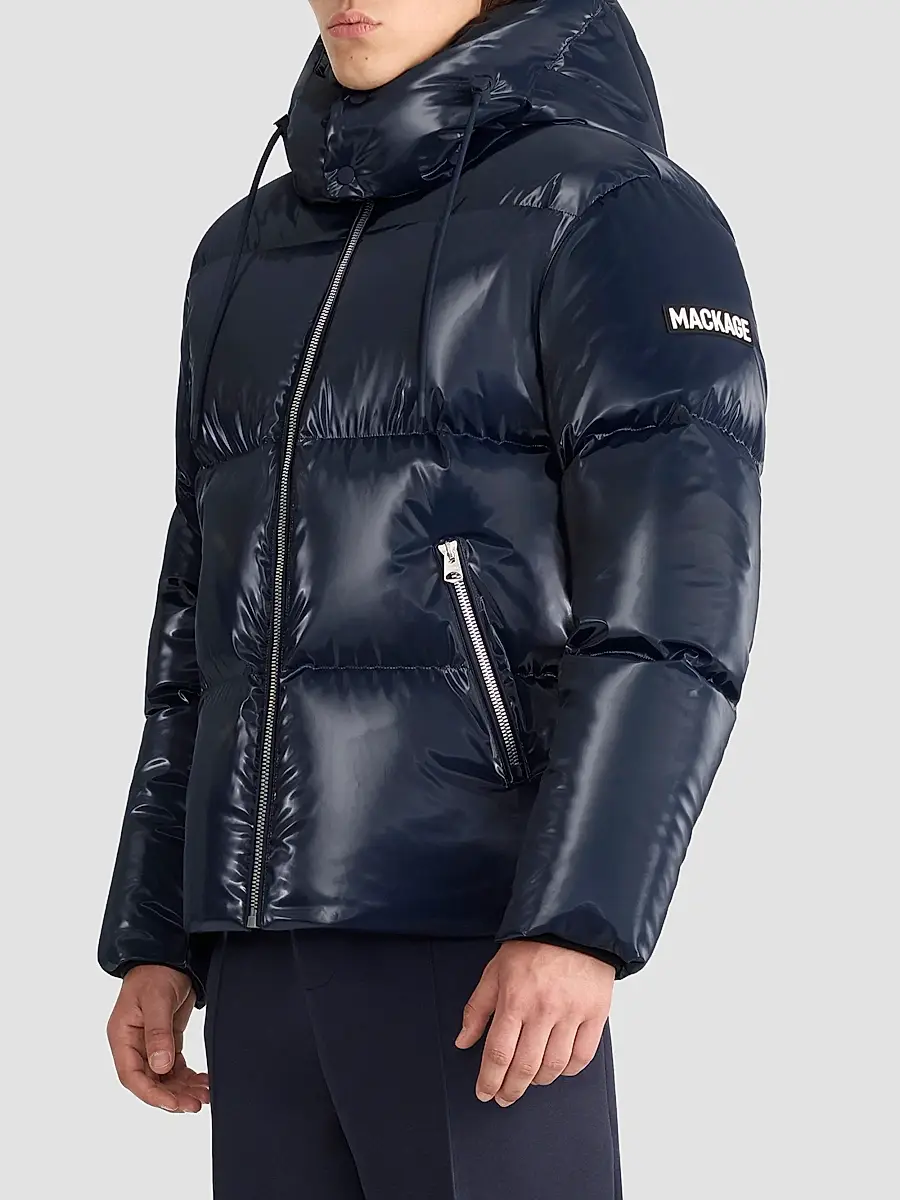 Mackage Men's Kent High-Gloss Hooded Down Jacket | Thumbnail 6 Mackage Men's Kent High-Gloss Hooded Down Jacket | Thumbnail 6