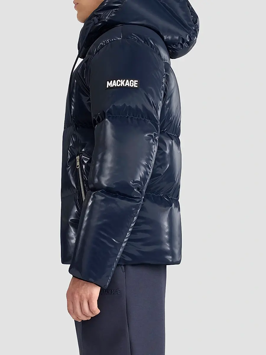 Mackage Men's Kent High-Gloss Hooded Down Jacket | Thumbnail 7 Mackage Men's Kent High-Gloss Hooded Down Jacket | Thumbnail 7