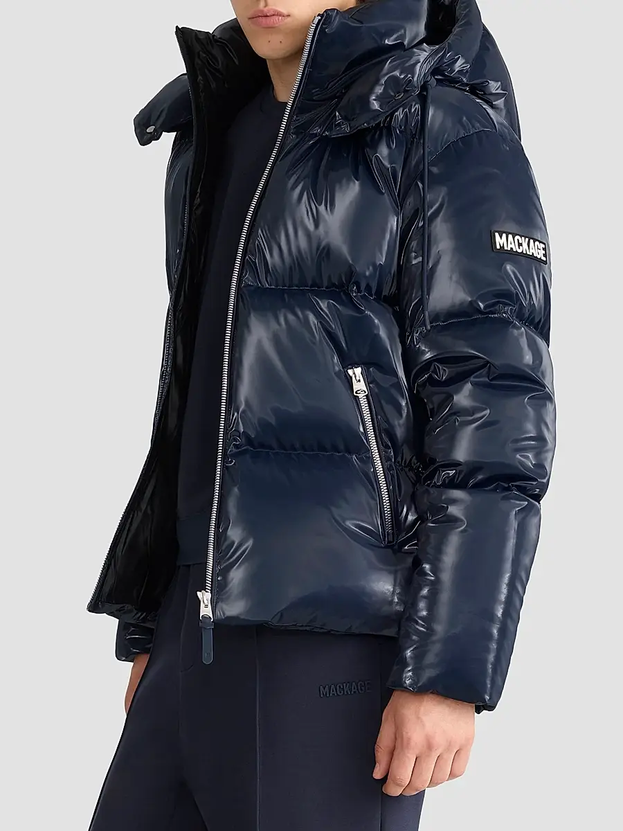 Mackage Men's Kent High-Gloss Hooded Down Jacket | Thumbnail 9 Mackage Men's Kent High-Gloss Hooded Down Jacket | Thumbnail 9