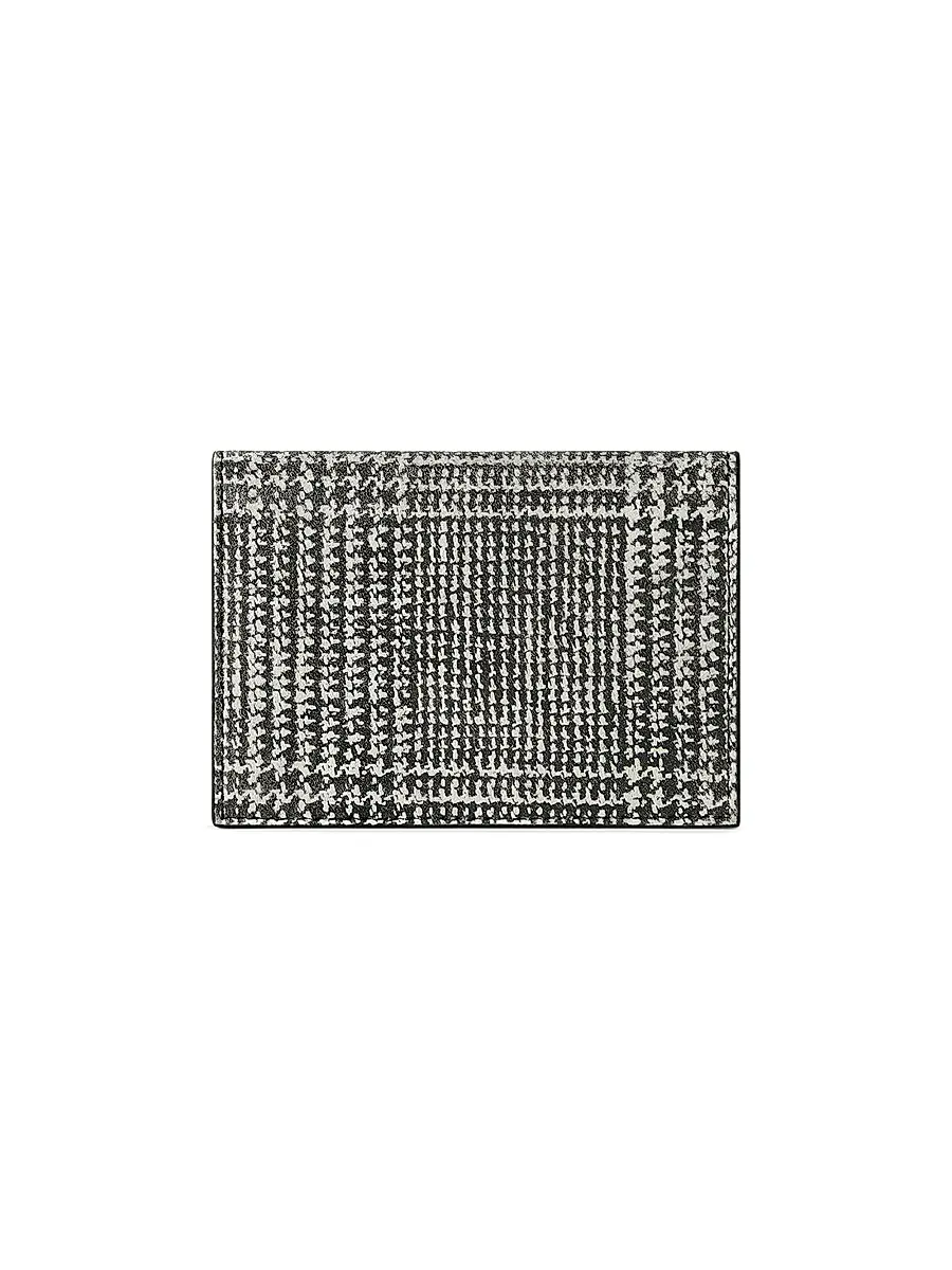 Givenchy Men's Flap Card Holder in Houndstooth Effect Leather | Thumbnail 2 Givenchy Men's Flap Card Holder in Houndstooth Effect Leather | Thumbnail 2