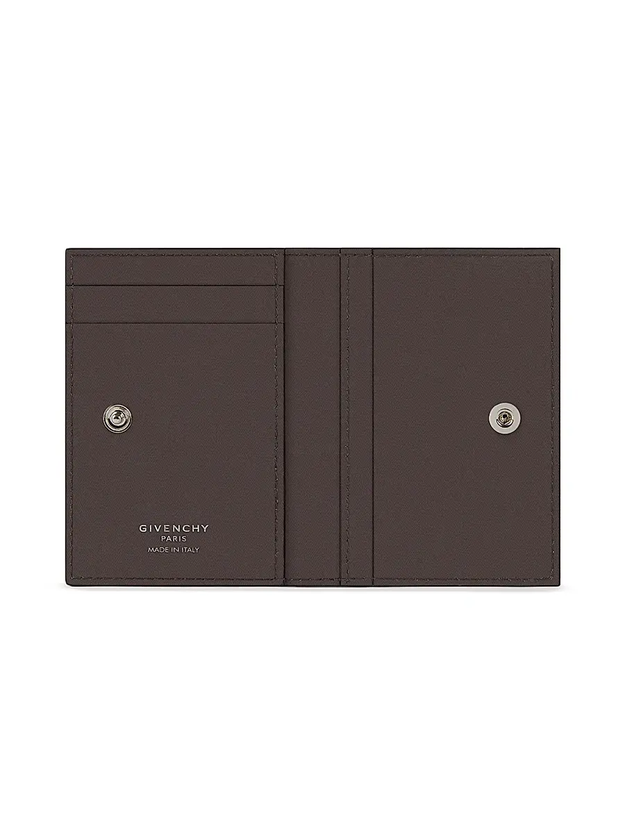 Givenchy Men's Flap Card Holder in Houndstooth Effect Leather | Thumbnail 3 Givenchy Men's Flap Card Holder in Houndstooth Effect Leather | Thumbnail 3