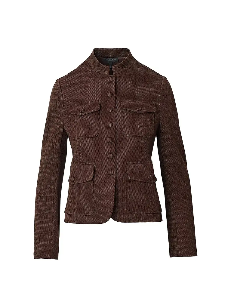 rag & bone Women's Mercer Printed Ponte Jacquard Blazer