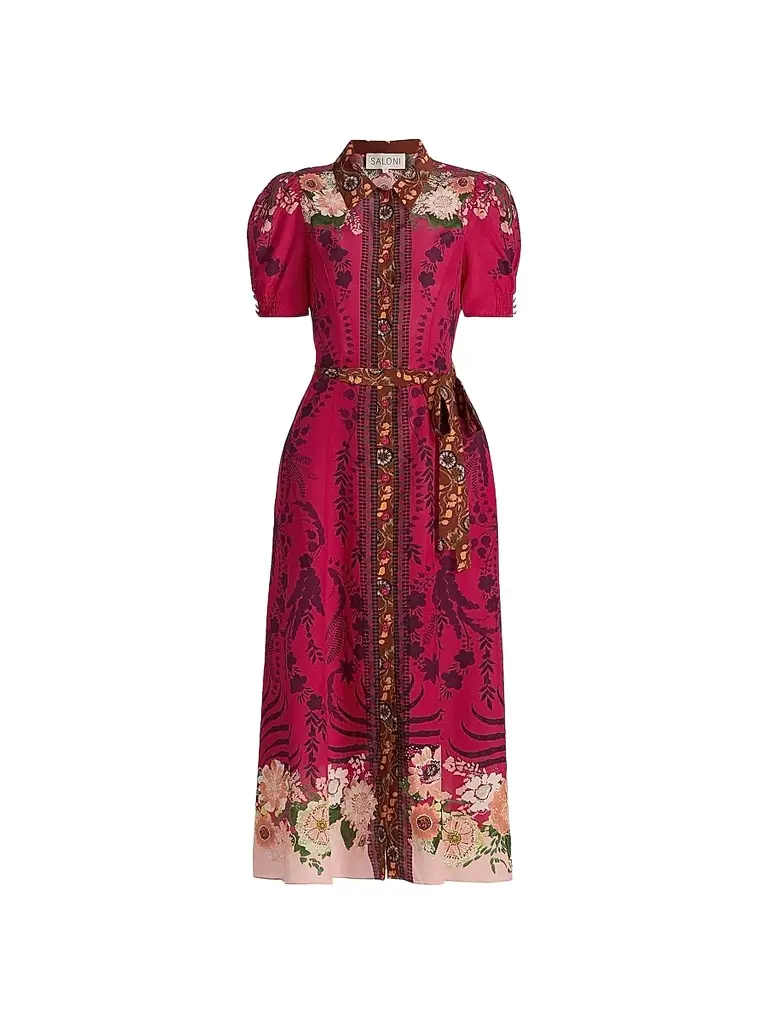 Women's Vanessa Belted Midi Shirtdress Women's Vanessa Belted Midi Shirtdress