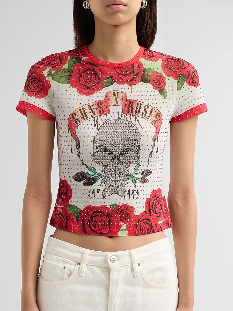 Alice + Olivia Women's Tess Embellished Rock T-Shirt | Thumbnail 5 Alice + Olivia Women's Tess Embellished Rock T-Shirt | Thumbnail 5