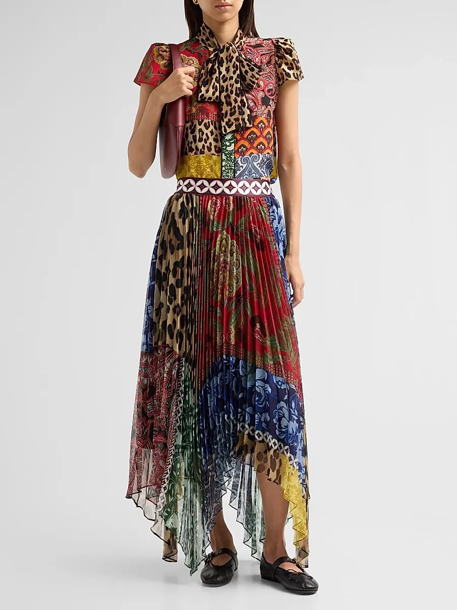 Alice + Olivia Women's Katz Handkerchief Hem Maxi Skirt | Thumbnail 2 Alice + Olivia Women's Katz Handkerchief Hem Maxi Skirt | Thumbnail 2