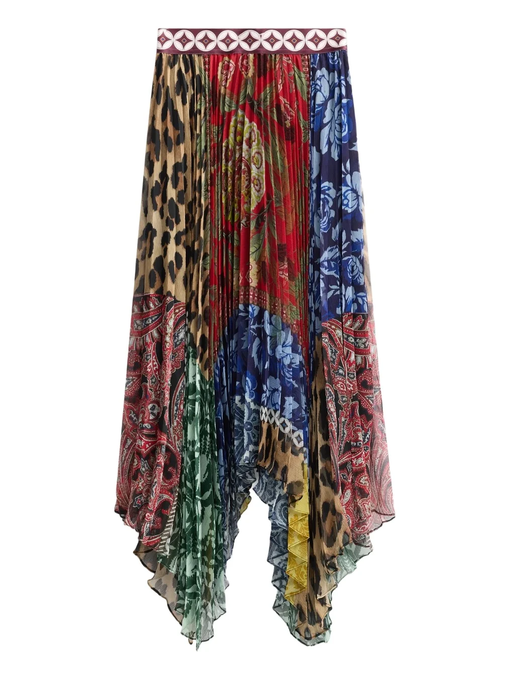 Alice + Olivia Women's Katz Handkerchief Hem Maxi Skirt