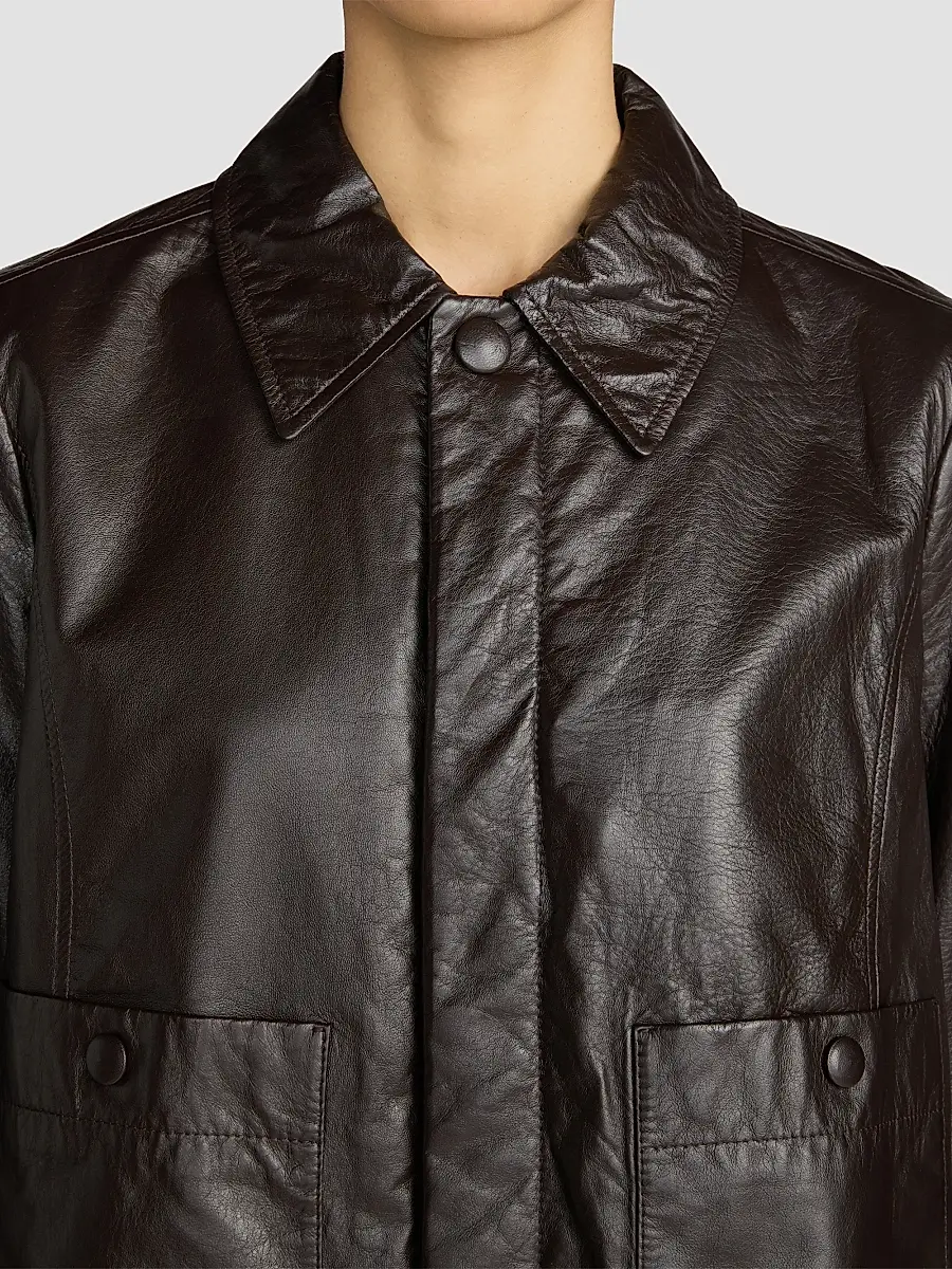 Frame Women's Swing Mini Paper Leather Jacket | Thumbnail 5 Frame Women's Swing Mini Paper Leather Jacket | Thumbnail 5