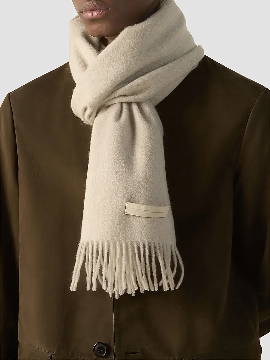 Zegna Men's Oasi Cashmere Scarf | Thumbnail 2