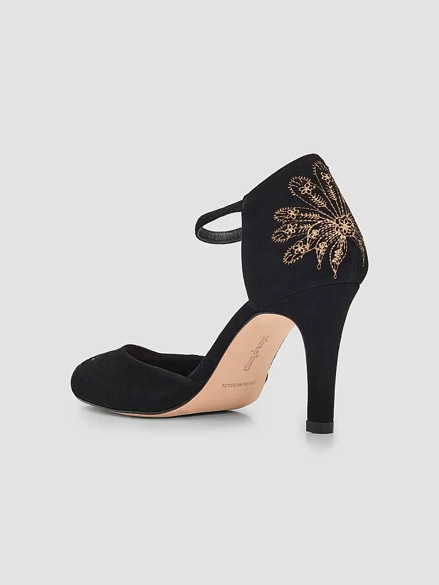 Cinq à Sept Women's Mariana 80MM Embroidered Suede Pumps | Thumbnail 2 Cinq à Sept Women's Mariana 80MM Embroidered Suede Pumps | Thumbnail 2