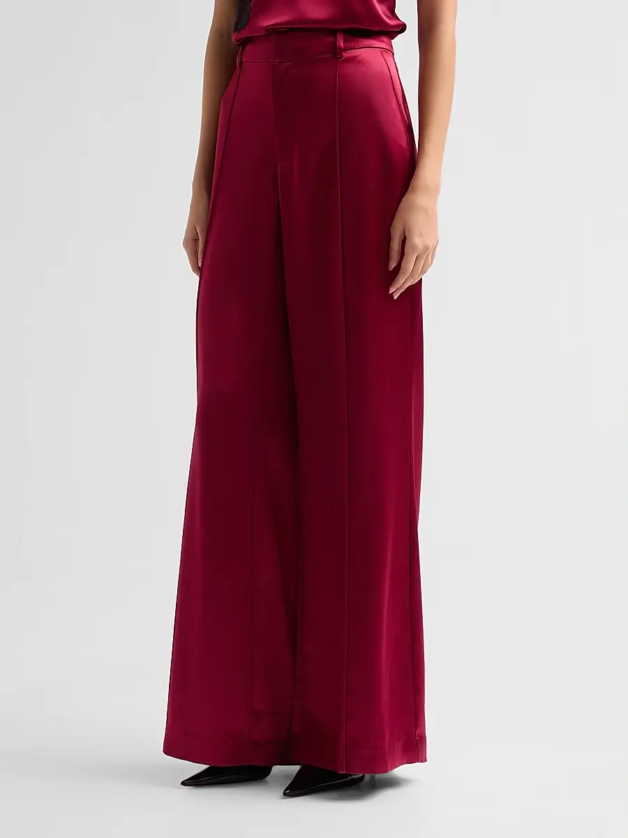 Cinq à Sept Women's Jyn Satin Flared-Leg Pants | Thumbnail 4
