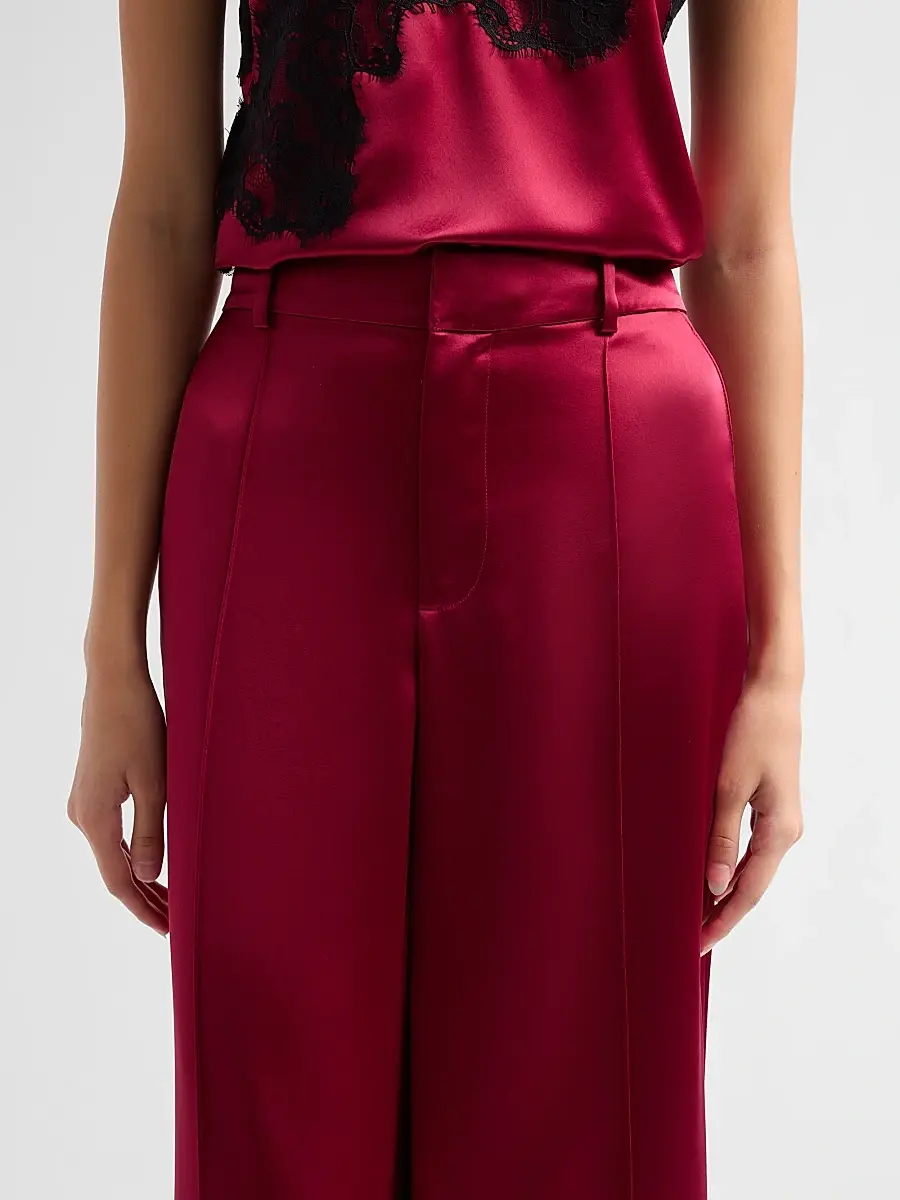 Cinq à Sept Women's Jyn Satin Flared-Leg Pants | Thumbnail 5