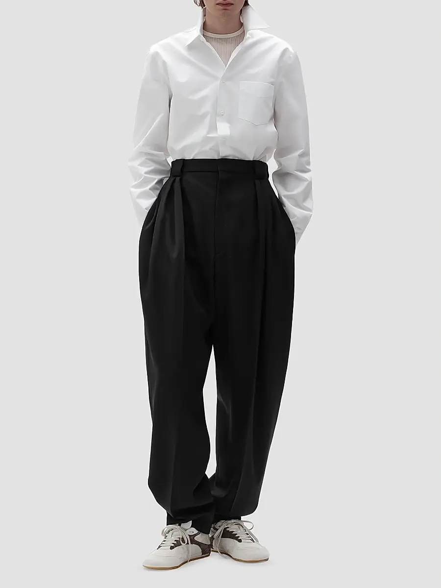 Bottega Veneta Men's Cotton Poplin Shirt | Thumbnail 2