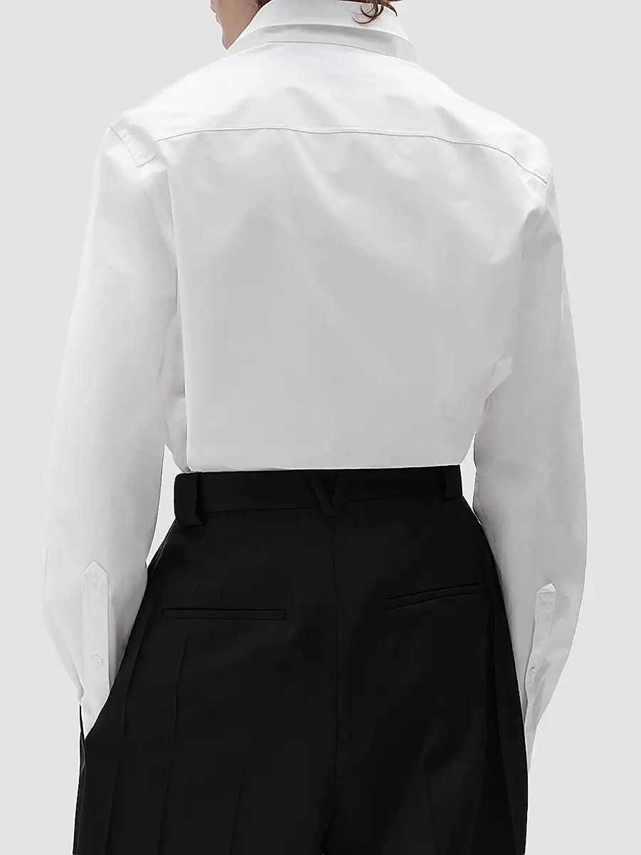 Bottega Veneta Men's Cotton Poplin Shirt | Thumbnail 3