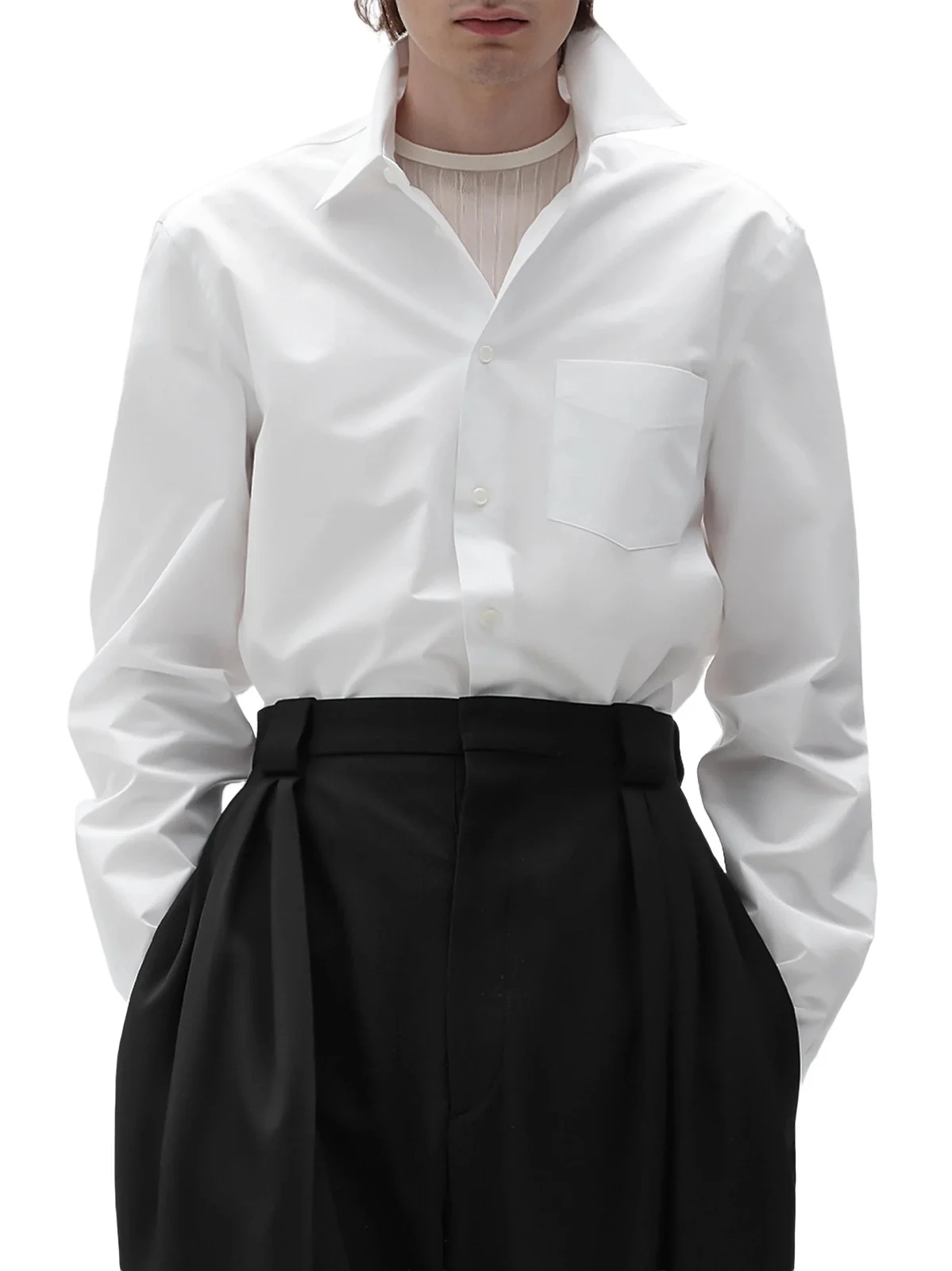 Bottega Veneta Men's Cotton Poplin Shirt