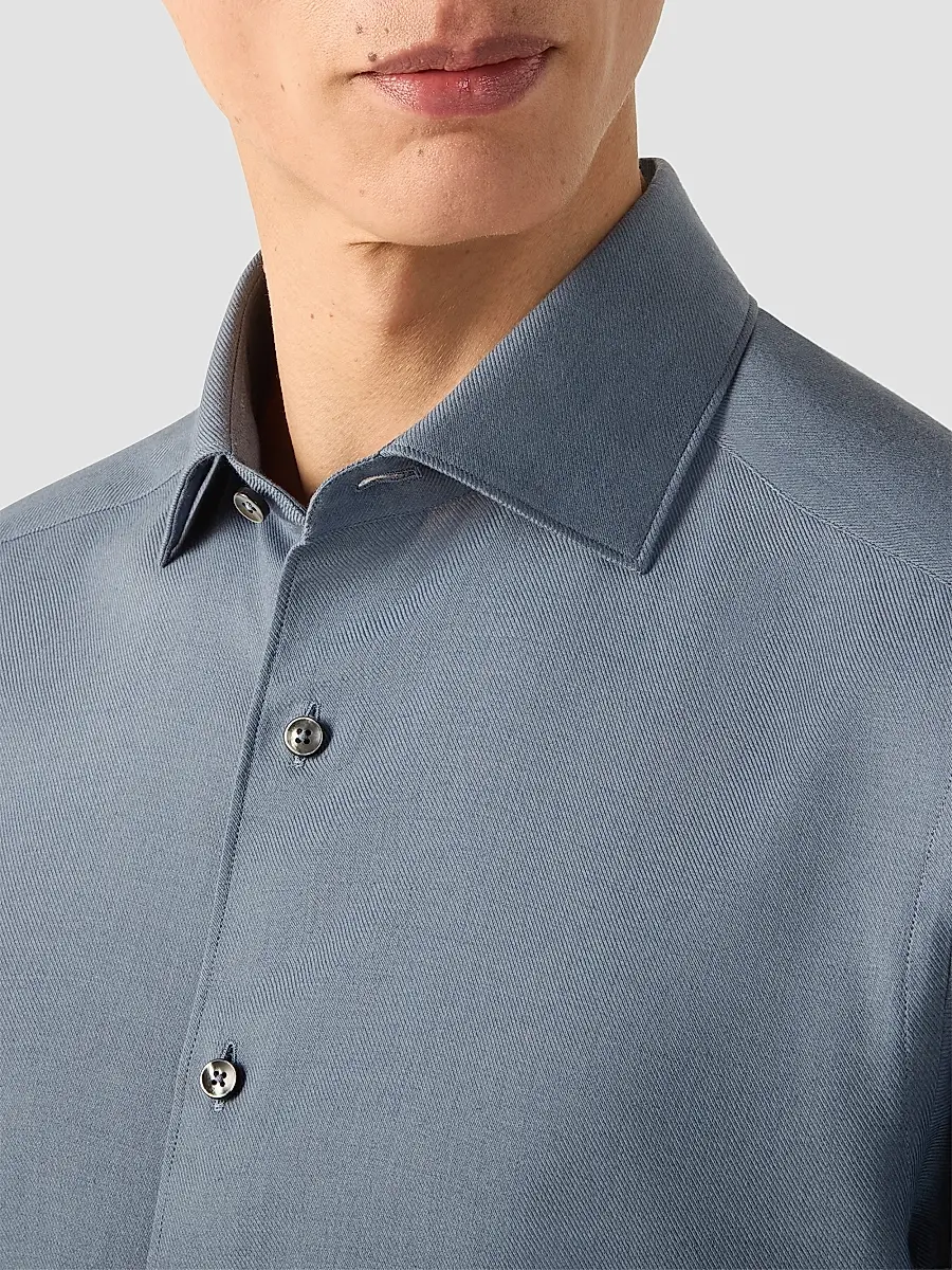 Zegna Men's Cashco Shirt | Thumbnail 5 Zegna Men's Cashco Shirt | Thumbnail 5