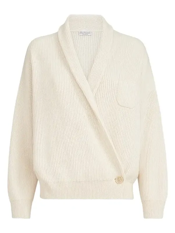 Women's Cashmere English Rib Cardigan Women's Cashmere English Rib Cardigan