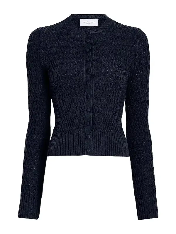 Women's Marci Cable-Knit Crewneck Cardigan
