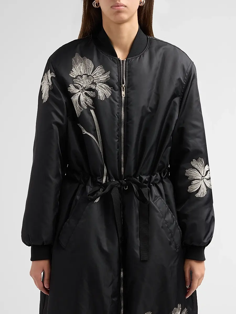 Cinq à Sept Women's Celestina Embroidered Long Coat | Thumbnail 5