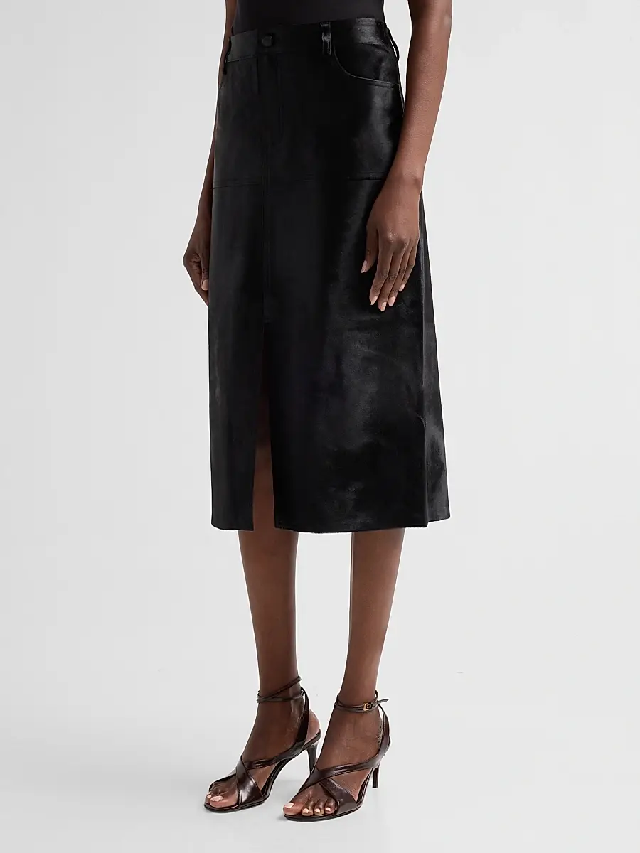 Kobi Halperin Women's Cindy Calf Hair Pencil Skirt | Thumbnail 4