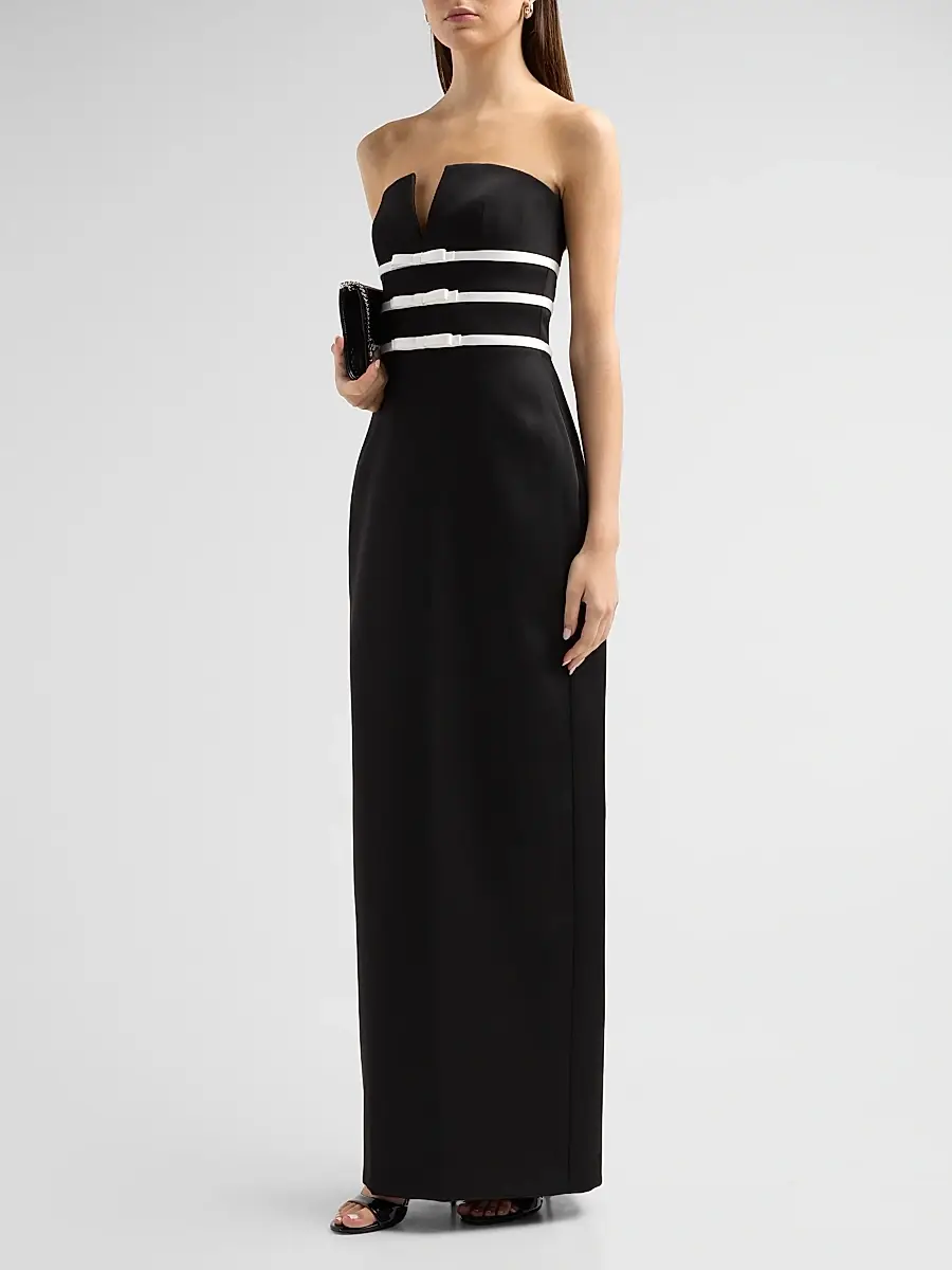 Simkhai Women's Delore Bustier Strapless Gown | Thumbnail 4 Simkhai Women's Delore Bustier Strapless Gown | Thumbnail 4