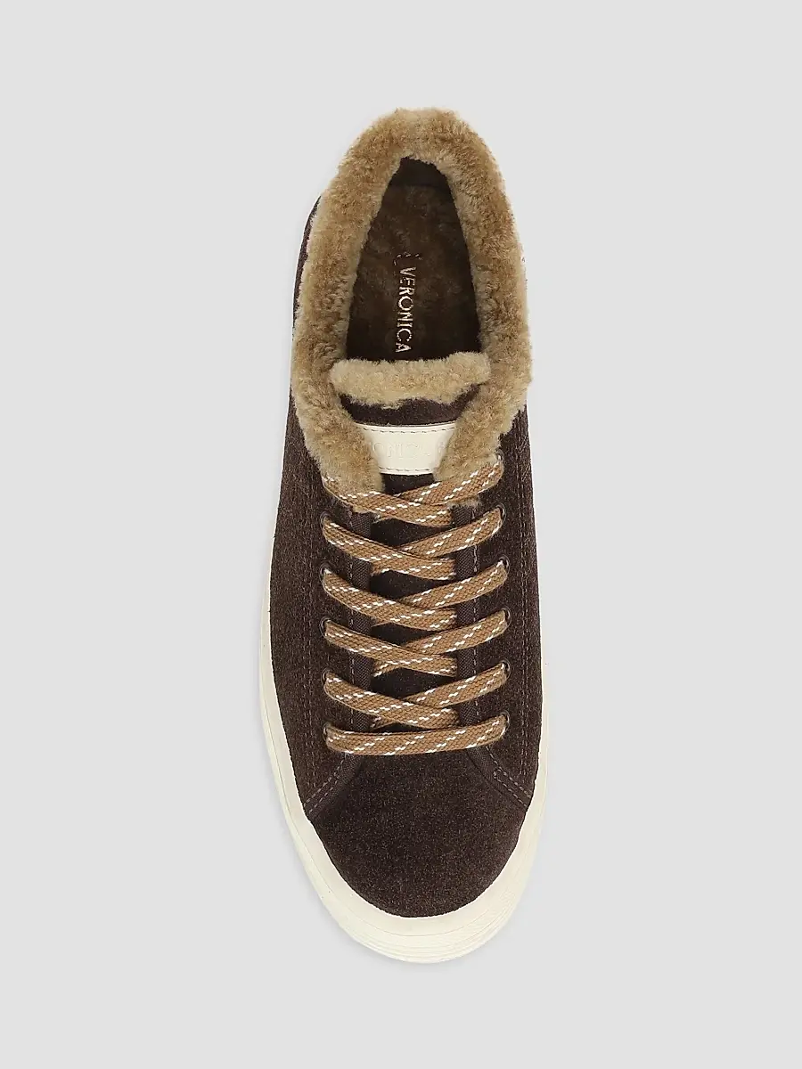 Veronica Beard Women's Truett Shearling-Lined Suede Low-top Sneaker | Thumbnail 4 Veronica Beard Women's Truett Shearling-Lined Suede Low-top Sneaker | Thumbnail 4
