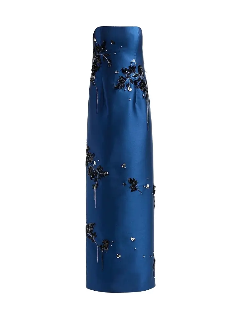 Women's Zirelle Embellished Satin Strapless Column Gown Women's Zirelle Embellished Satin Strapless Column Gown