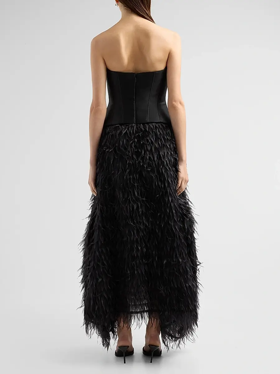 Simkhai Women's Leanna Embellished Strapless Bustier Gown | Thumbnail 3 Simkhai Women's Leanna Embellished Strapless Bustier Gown | Thumbnail 3