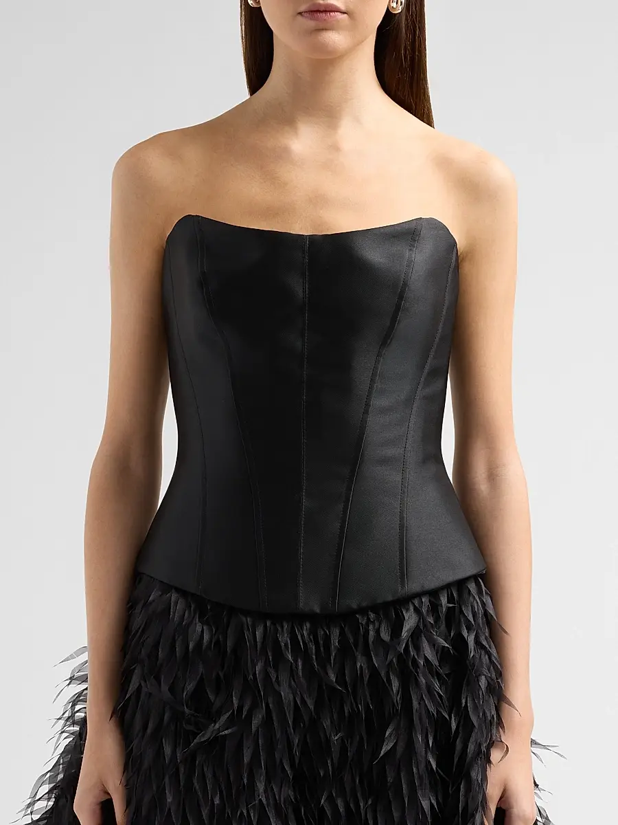 Simkhai Women's Leanna Embellished Strapless Bustier Gown | Thumbnail 5 Simkhai Women's Leanna Embellished Strapless Bustier Gown | Thumbnail 5
