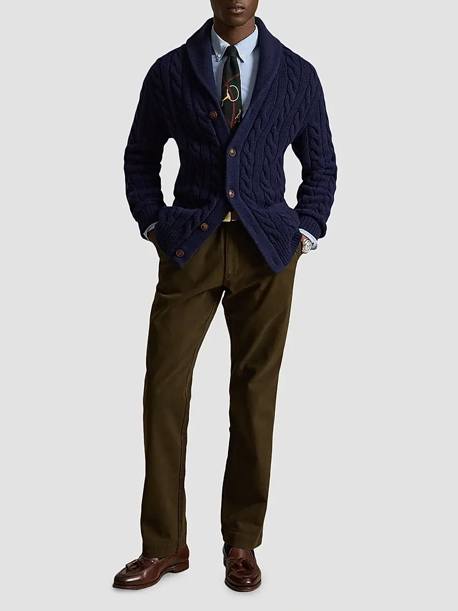 Polo Ralph Lauren Men's Winterized Twill Flat-Front Pants | Thumbnail 2 Polo Ralph Lauren Men's Winterized Twill Flat-Front Pants | Thumbnail 2