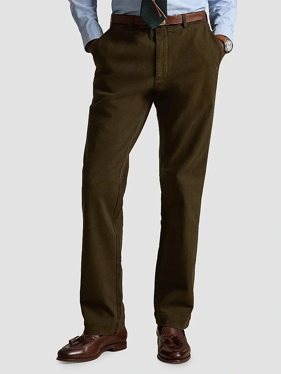 Polo Ralph Lauren Men's Winterized Twill Flat-Front Pants | Thumbnail 4 Polo Ralph Lauren Men's Winterized Twill Flat-Front Pants | Thumbnail 4