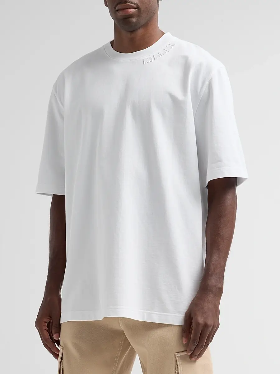 Marni Men's Cotton Oversized Crewneck T-Shirt | Thumbnail 4 Marni Men's Cotton Oversized Crewneck T-Shirt | Thumbnail 4