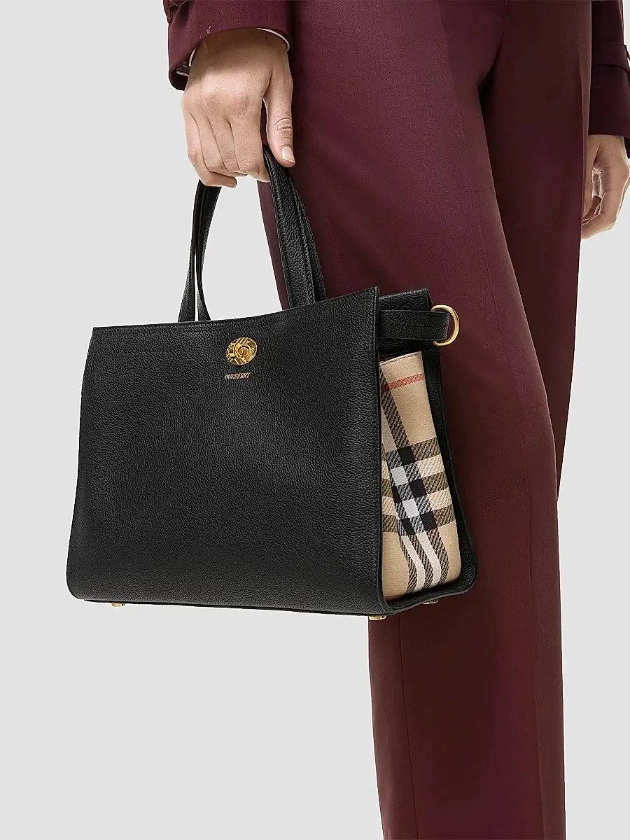 Burberry Women's Cotswolds Small Check Tote Bag | Thumbnail 2 Burberry Women's Cotswolds Small Check Tote Bag | Thumbnail 2
