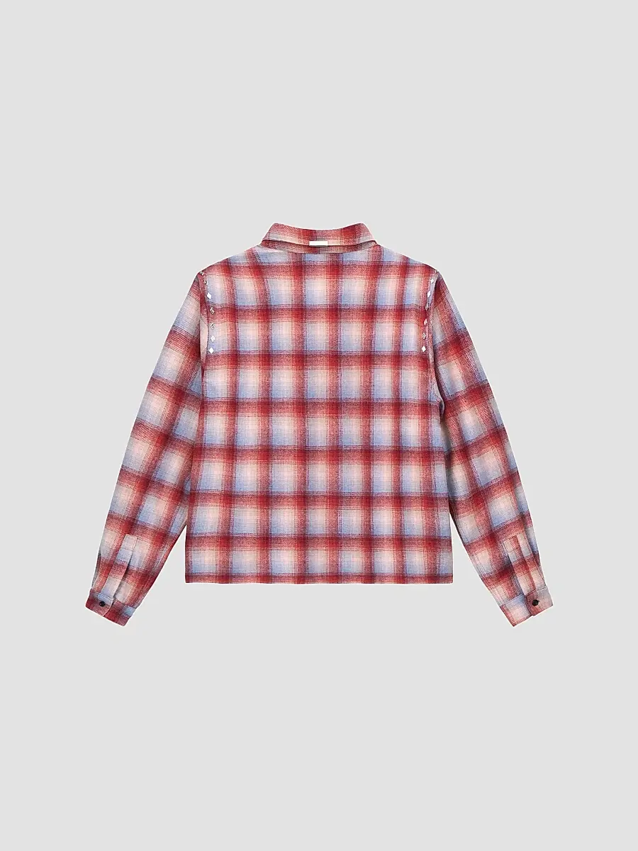 RTA Men's Curva Ultra Rynor Wool-Blend Button-Front Shirt | Thumbnail 2