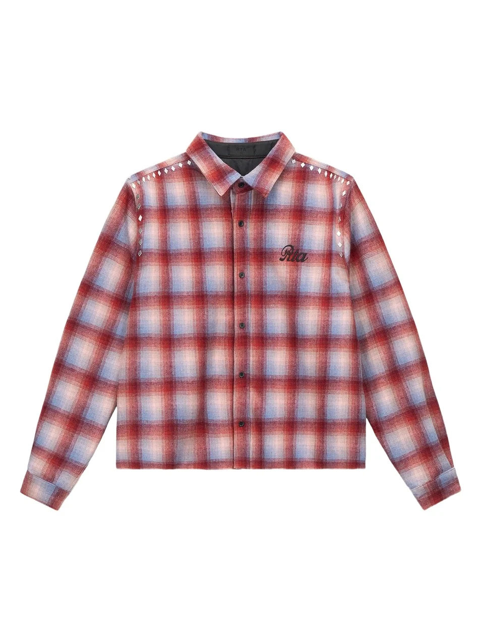 RTA Men's Curva Ultra Rynor Wool-Blend Button-Front Shirt